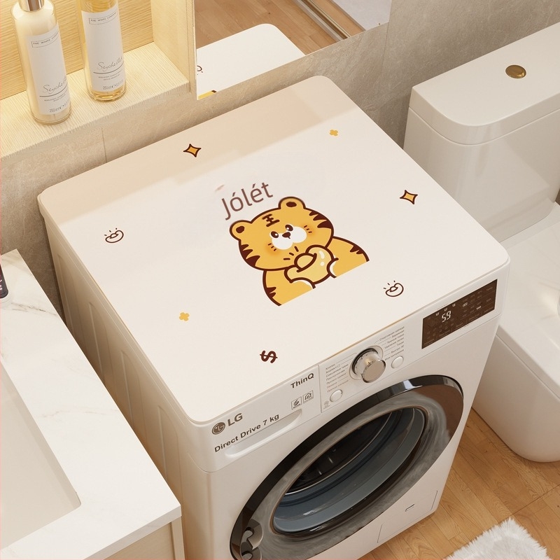 Mosógép porvédő - PVC, Holy New Fabric, testreszabható, kis friss stílus