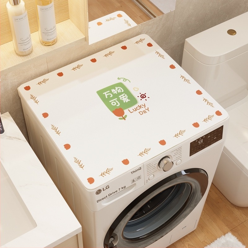 Mosógép porvédő - PVC, Holy New Fabric, testreszabható, kis friss stílus