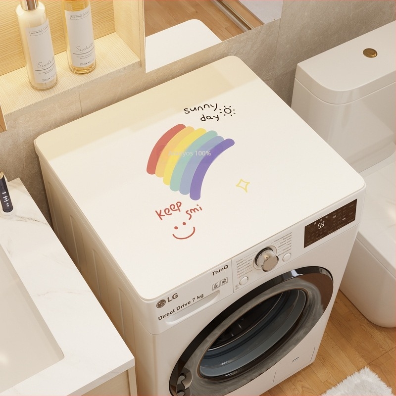 Mosógép porvédő - PVC, Holy New Fabric, testreszabható, kis friss stílus