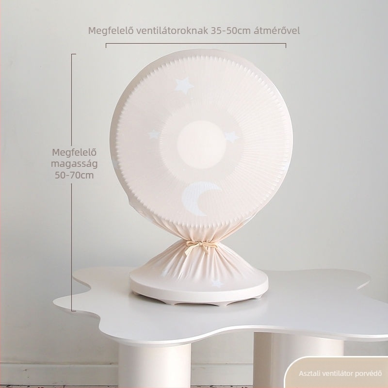 Pamut porvédő huzat padlón álló és lapát nélküli toronyventilátorokhoz – minimalist stílus, védő tok tároláshoz otthoni használatra