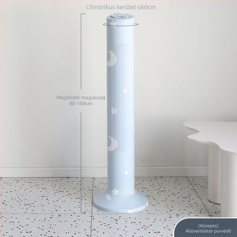 Pamut porvédő huzat padlón álló és lapát nélküli toronyventilátorokhoz – minimalist stílus, védő tok tároláshoz otthoni használatra