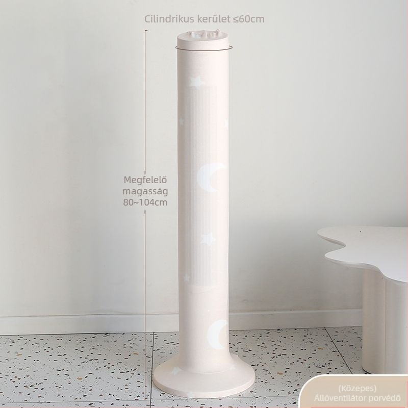 Pamut porvédő huzat padlón álló és lapát nélküli toronyventilátorokhoz – minimalist stílus, védő tok tároláshoz otthoni használatra