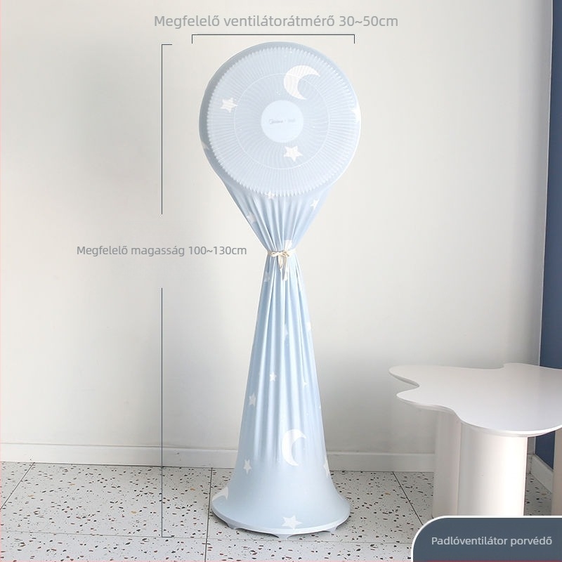Pamut porvédő huzat padlón álló és lapát nélküli toronyventilátorokhoz – minimalist stílus, védő tok tároláshoz otthoni használatra