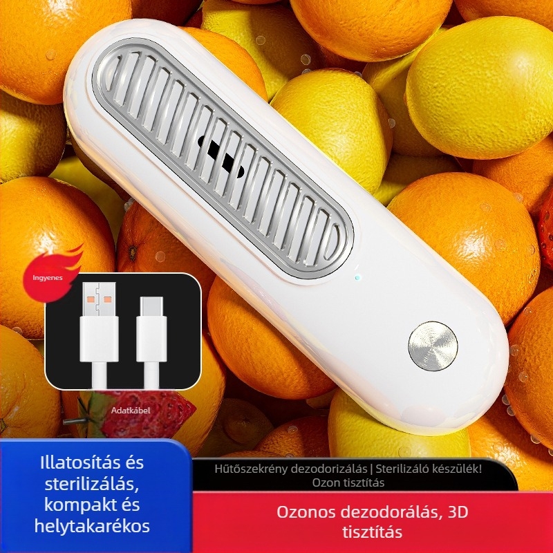 Légtisztító dezodorálás és sterilizálás funkcióval, megőrzi a frissességet és tisztítja a levegőt; zaj < 36 dB, légáramlat 50 m3/h, alkalmas legfeljebb 10 m²-ig, kombinált szűrő