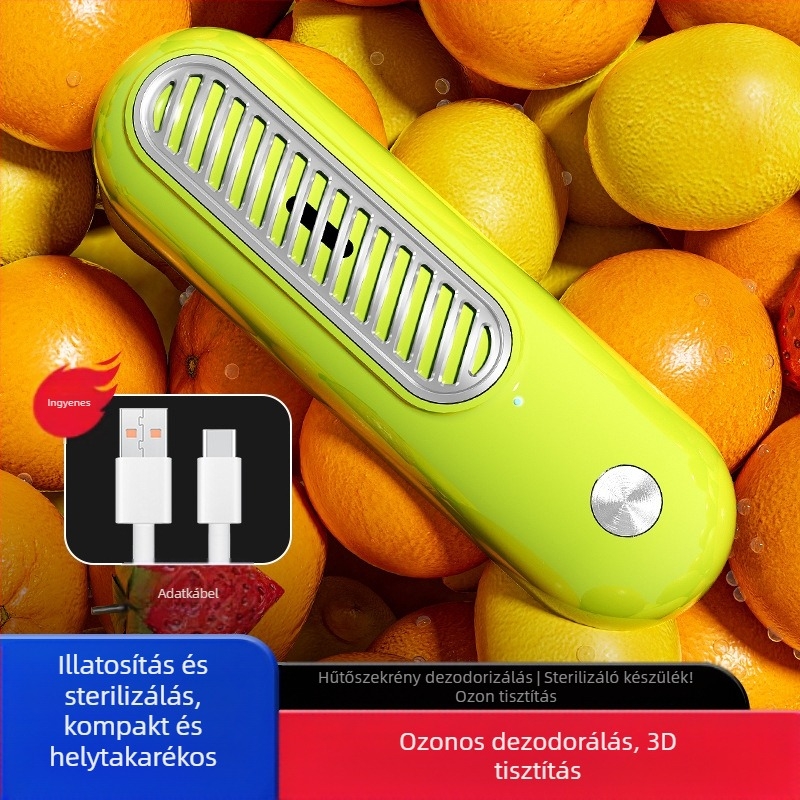 Légtisztító dezodorálás és sterilizálás funkcióval, megőrzi a frissességet és tisztítja a levegőt; zaj < 36 dB, légáramlat 50 m3/h, alkalmas legfeljebb 10 m²-ig, kombinált szűrő