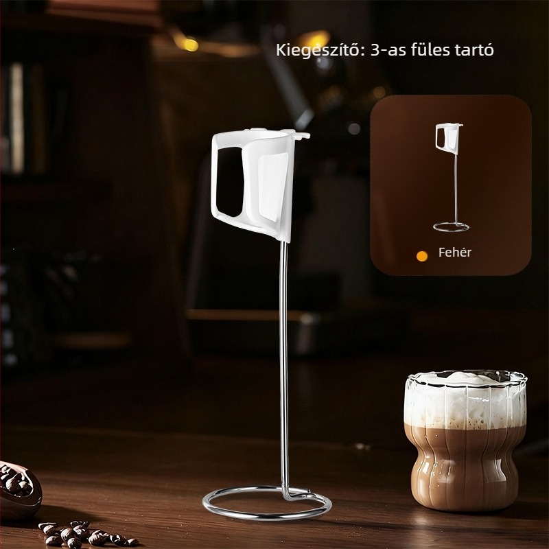 Elektromos tejhabosító, kézi tojásverő fejjel, modern minimál stílus, származás Jieyang