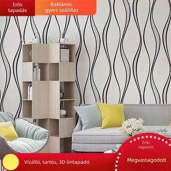 3D falpanel mural hálószobába, karcolásálló és vízálló, XPE habos anyag, absztrakt modern dizájn, telepítési szolgáltatás elérhető