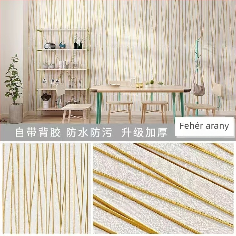 3D falpanel mural hálószobába, karcolásálló és vízálló, XPE habos anyag, absztrakt modern dizájn, telepítési szolgáltatás elérhető