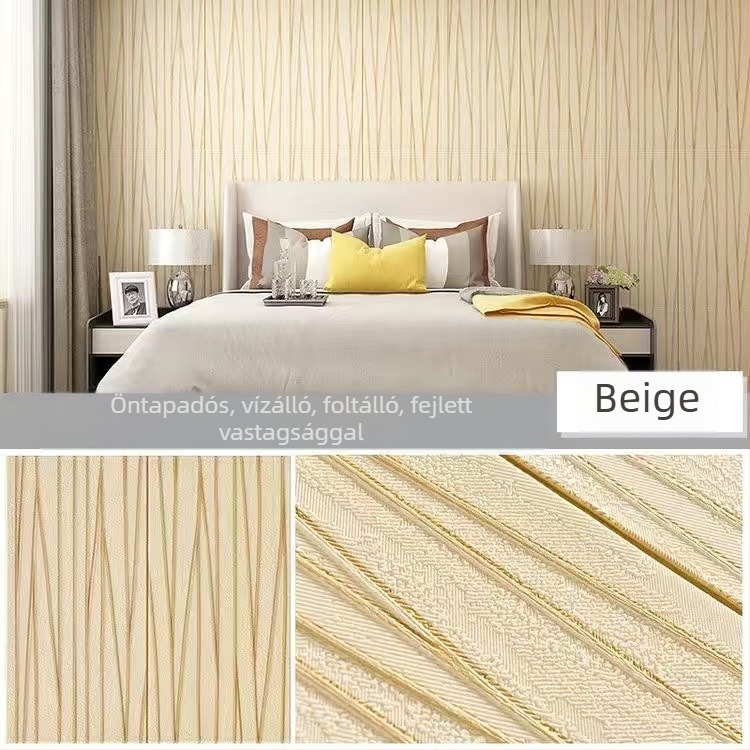 3D falpanel mural hálószobába, karcolásálló és vízálló, XPE habos anyag, absztrakt modern dizájn, telepítési szolgáltatás elérhető