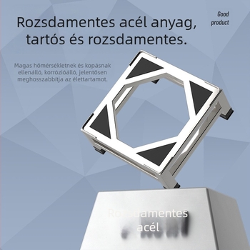 Rozsdamentes acélból készült mosógép talapzat, modell JX00039, egyrétegű kialakítás, CE tanúsítvány