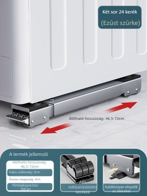 Forgó kerekekkel ellátott univerzális mozgó alap a nehéz bútorok és hűtőszekrények mozgatásához