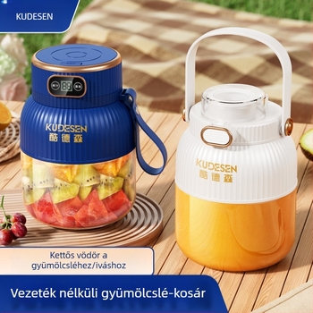 Hordozható gyümölcs- és zöldséglé facsaró, kapacitás 601–800 ml, 200 W, 20001–22000 rpm, 5+ pengével, beépített akkumulátor