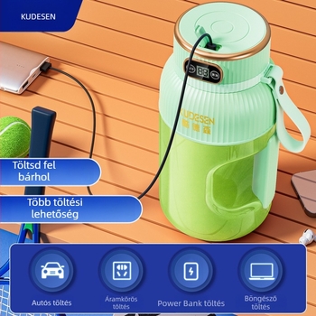 Hordozható gyümölcs- és zöldséglé facsaró, kapacitás 601–800 ml, 200 W, 20001–22000 rpm, 5+ pengével, beépített akkumulátor