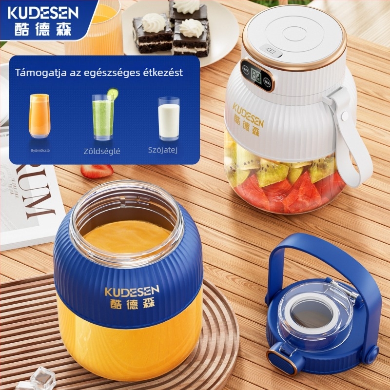 Hordozható gyümölcs- és zöldséglé facsaró, kapacitás 601–800 ml, 200 W, 20001–22000 rpm, 5+ pengével, beépített akkumulátor