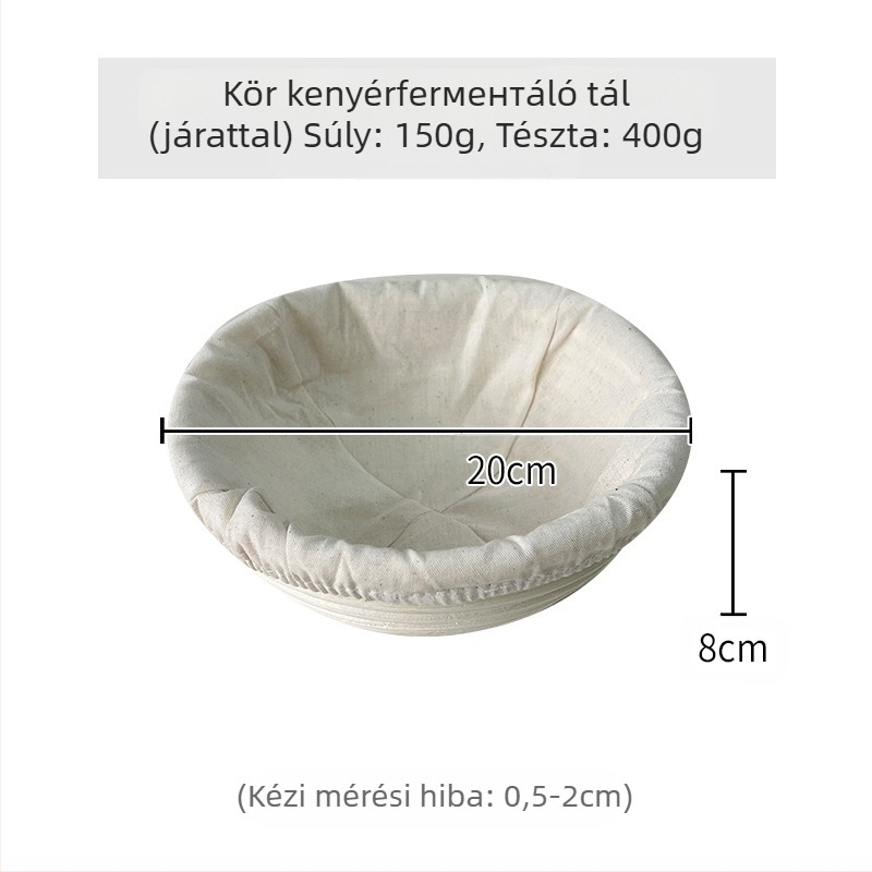 Rattan kenyérfermentációs kosár európai stílusban – sütéshez és tároláshoz, modern minimalista stílus, Vietnam eredetű