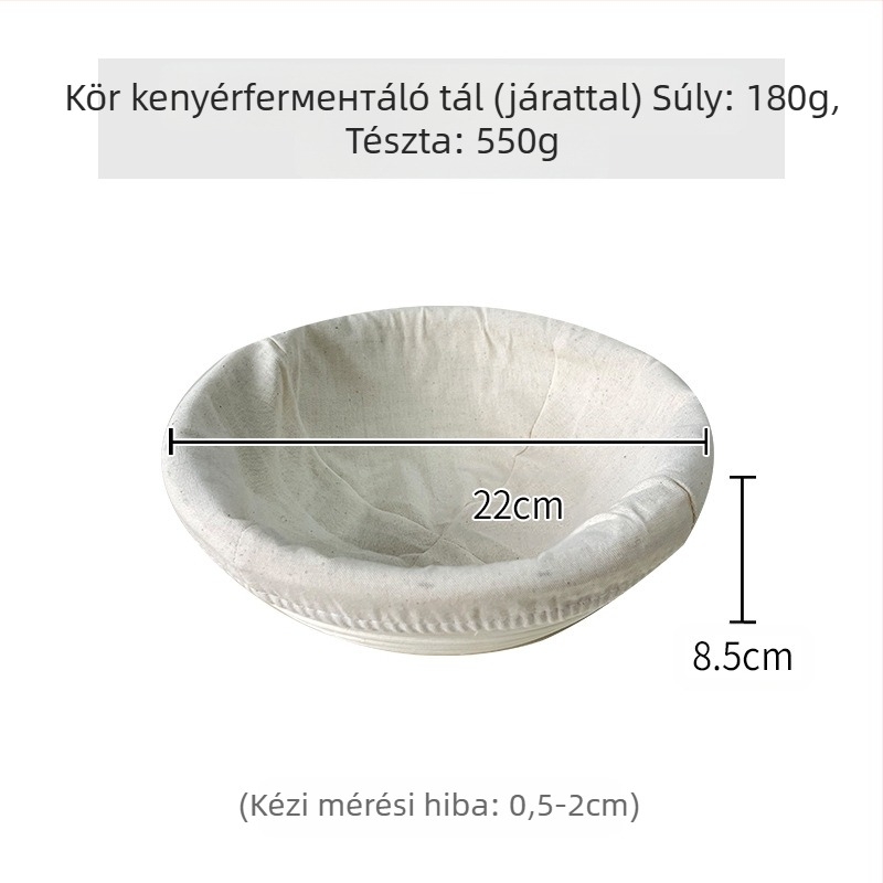 Rattan kenyérfermentációs kosár európai stílusban – sütéshez és tároláshoz, modern minimalista stílus, Vietnam eredetű