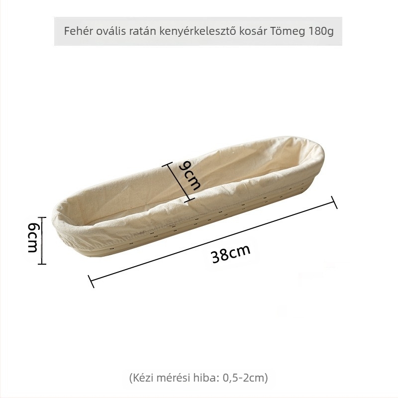 Rattan kenyérfermentációs kosár európai stílusban – sütéshez és tároláshoz, modern minimalista stílus, Vietnam eredetű