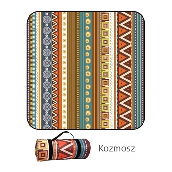 Piknik takaró flanelből és alumíniumfóliával, vízálló és nedvességálló, több személyes használatra, súly 1000 g