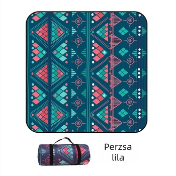 Piknik takaró flanelből és alumíniumfóliával, vízálló és nedvességálló, több személyes használatra, súly 1000 g