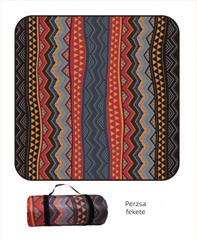 Piknik takaró flanelből és alumíniumfóliával, vízálló és nedvességálló, több személyes használatra, súly 1000 g