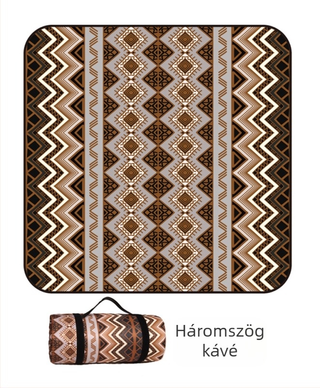 Piknik takaró flanelből és alumíniumfóliával, vízálló és nedvességálló, több személyes használatra, súly 1000 g