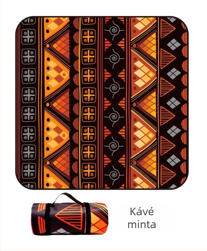 Piknik takaró flanelből és alumíniumfóliával, vízálló és nedvességálló, több személyes használatra, súly 1000 g