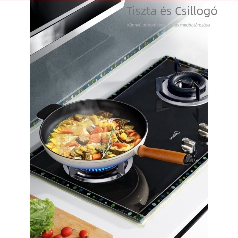 Vízálló fali matrica záró szalag konyhához és fürdőszobához, penészmentes, sík dizájn, 1 db