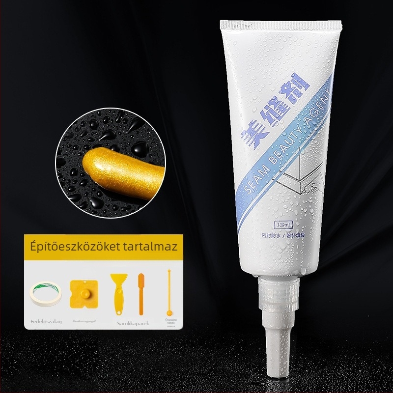 Vízálló fali matrica záró szalag konyhához és fürdőszobához, penészmentes, sík dizájn, 1 db