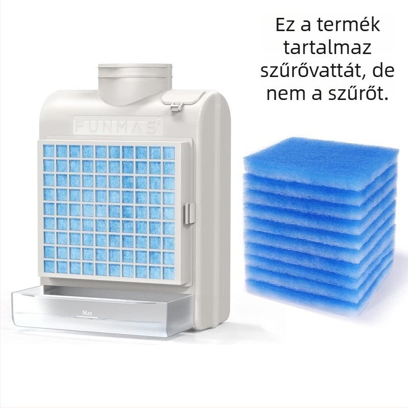 Szárítógép-kiegészítő: levegőszűrő DN100, háztartási használatra, 51–100 m² területhez