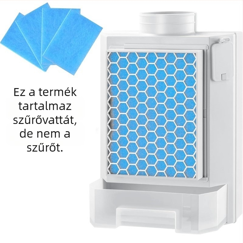 Szárítógép-kiegészítő: levegőszűrő DN100, háztartási használatra, 51–100 m² területhez