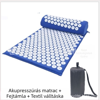 Jógamat akupunktúrás masszázshoz – anyag: szivacs pamut; súly: 630 g; vastagság: 15 mm; alkalmas edzésfelszerelésre, egészségügyi masszázsra és testszépítésre