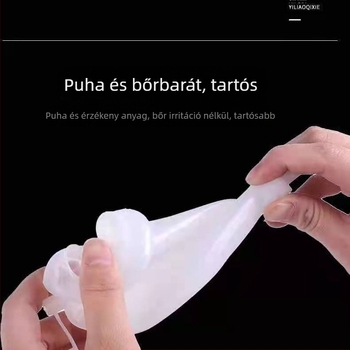 Idősek számára szilikon urináló berendezés, lélegző hálós kialakítással, uniszex, ágyhoz kötött használatra