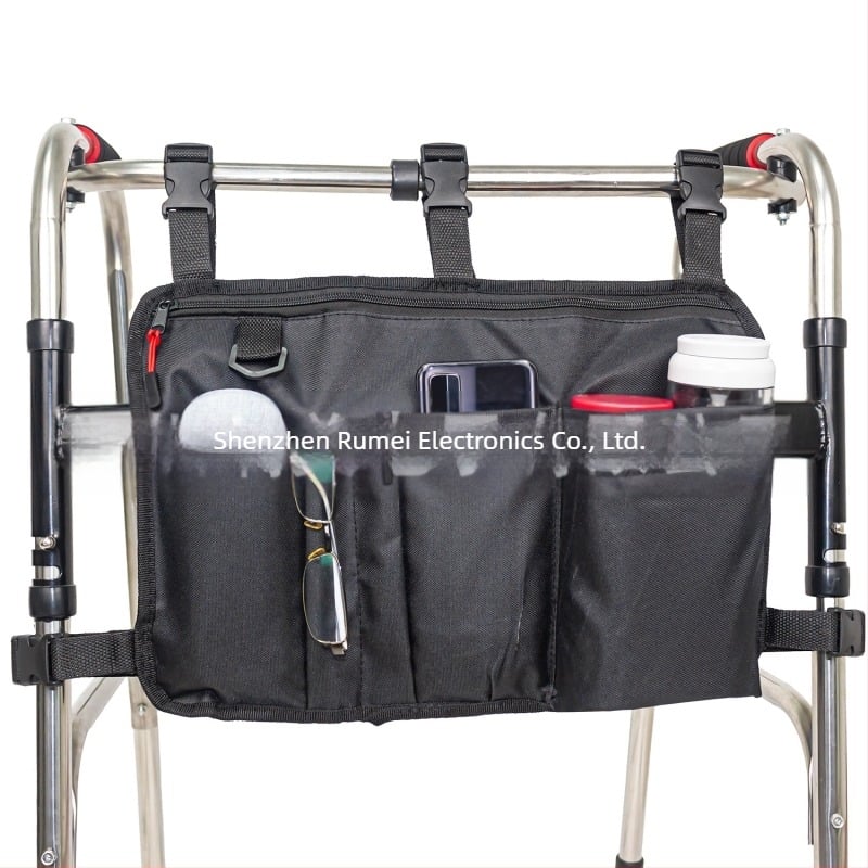 WPB modell függő tároló táska járókerékhez és kerekesszékhez, 600D Oxford anyag, napi tárolás, utazáshoz, modern minimalist stílus