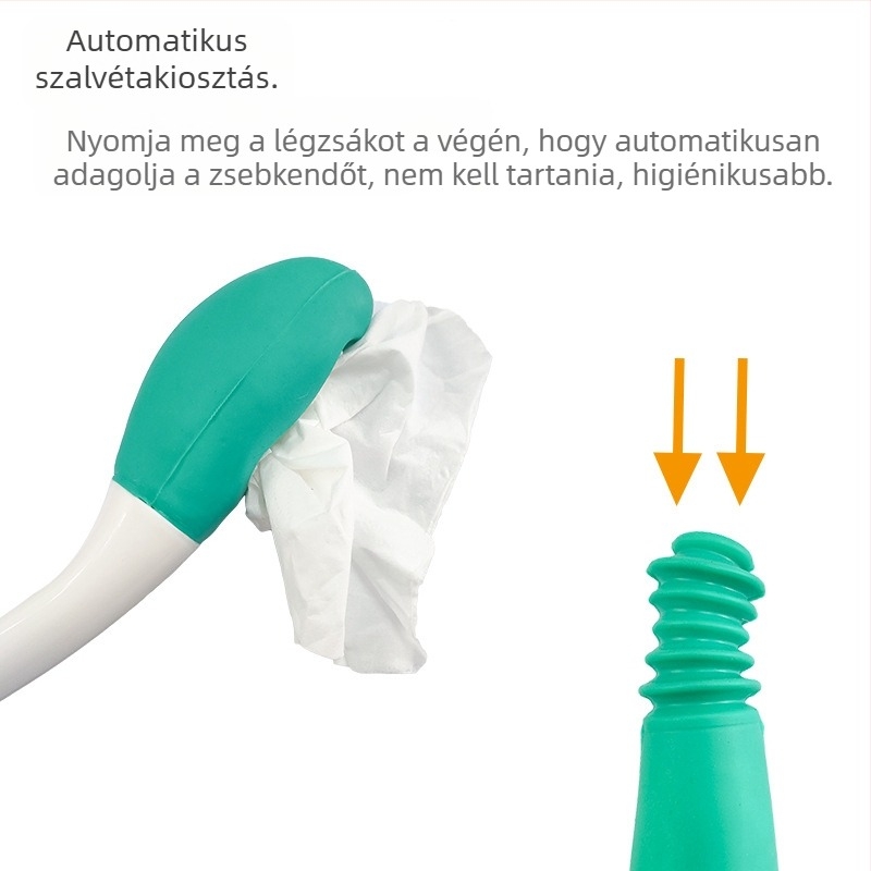 Idősek és terhes nők számára WC-tisztító segédeszköz – hajlítás nélkül, papírszívó eszköz, PE anyag, Xi Deshun, Ningbo