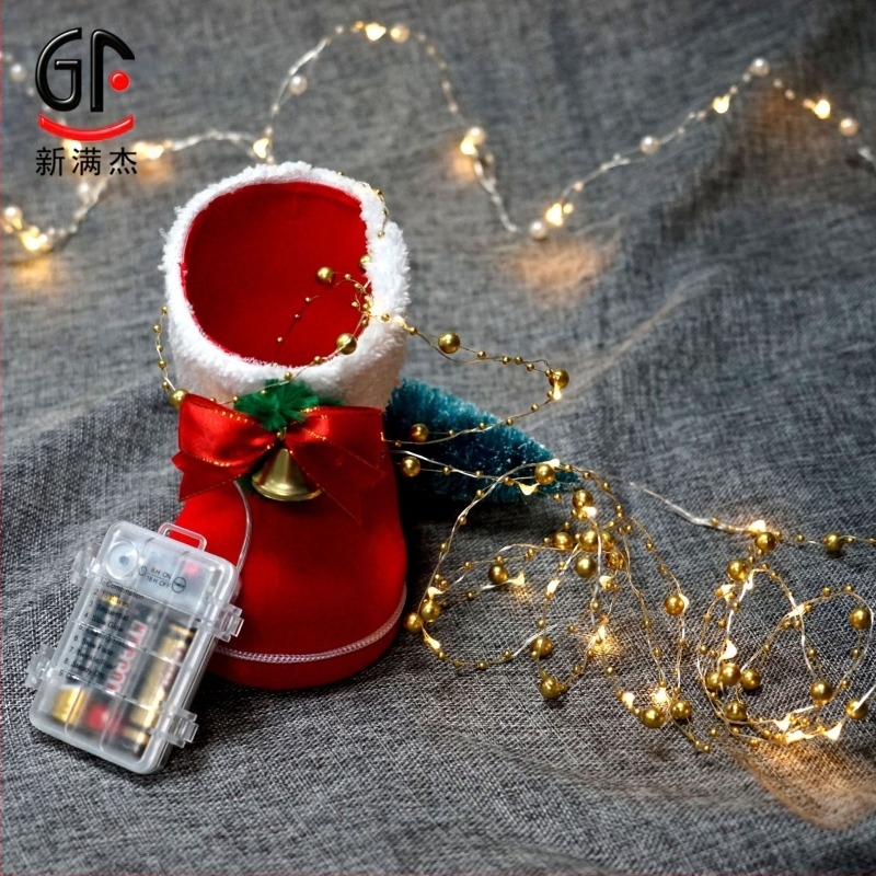 GF-pearl fényfüzér rézdrótos, New Man Jie, 0.06W, 4.5V elemről működő, testreszabható, esküvőre és karácsonyi dekorációkhoz