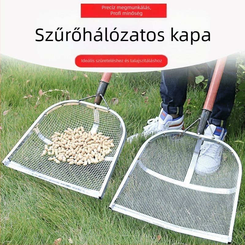 Galvánizált vas rostély gabonához nagy lyukakkal, vastag hálóval, kukorica, mogyoró és gesztenye számára, testreszabható