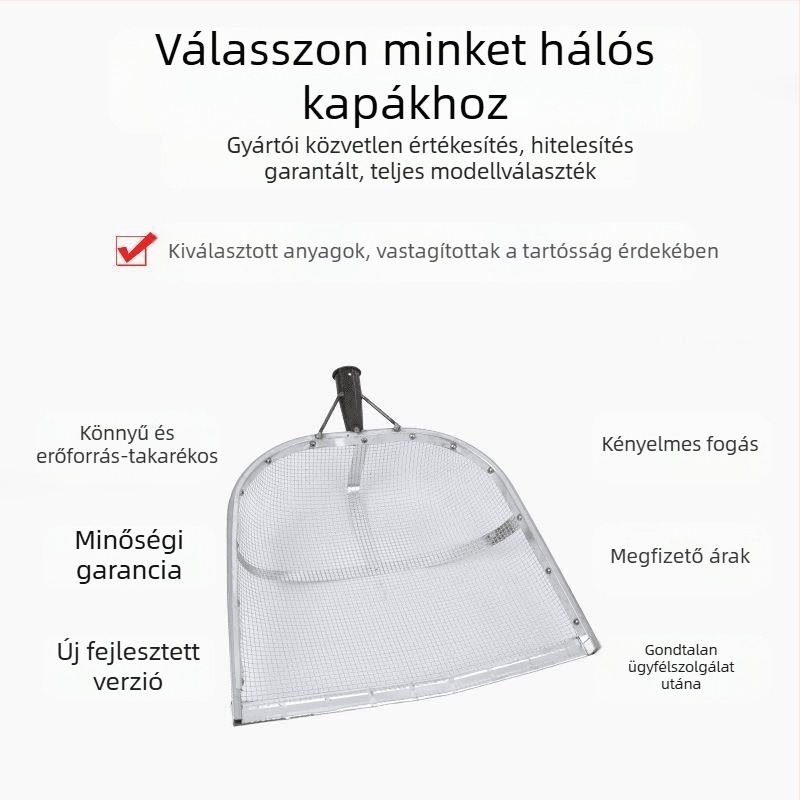 Galvánizált vas rostély gabonához nagy lyukakkal, vastag hálóval, kukorica, mogyoró és gesztenye számára, testreszabható