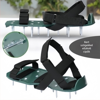 Blue Grid fűhöz tervezett cipő szegekkel, felfújható, önszintező kerti eszköz epoxidos felülettel