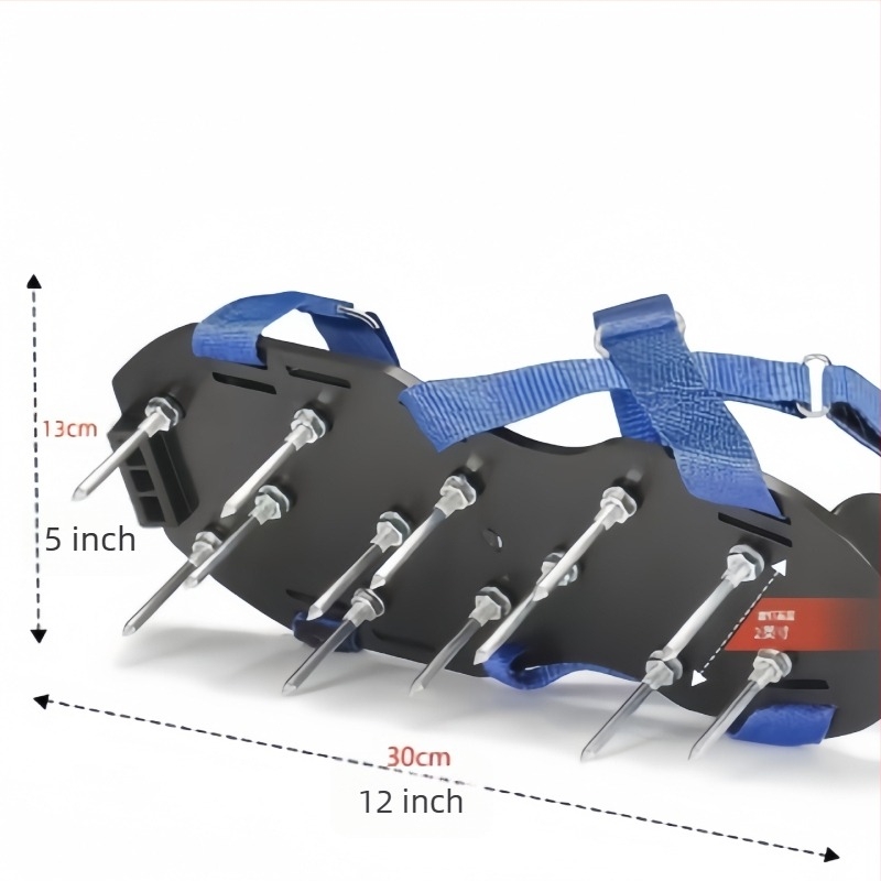 Blue Grid fűhöz tervezett cipő szegekkel, felfújható, önszintező kerti eszköz epoxidos felülettel