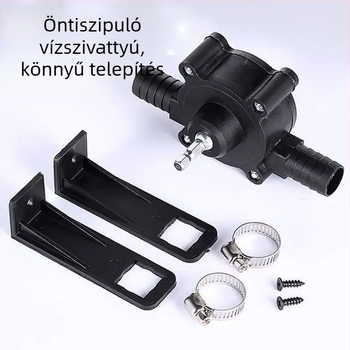 Kézzel fúróhoz csatlakoztatható elektromos olajszívó pumpa, önprimáló vízszivató nagy átfolyással, ürítő- és dízelpumpa, kompakt kis szívó pumpa