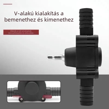 Kézzel fúróhoz csatlakoztatható elektromos olajszívó pumpa, önprimáló vízszivató nagy átfolyással, ürítő- és dízelpumpa, kompakt kis szívó pumpa