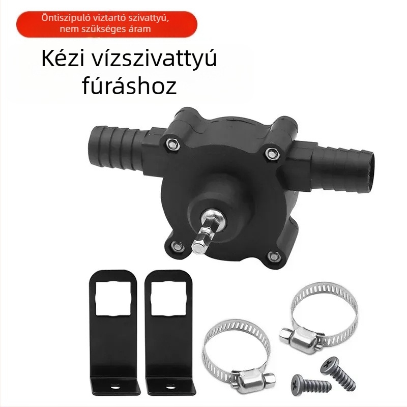 Kézzel fúróhoz csatlakoztatható elektromos olajszívó pumpa, önprimáló vízszivató nagy átfolyással, ürítő- és dízelpumpa, kompakt kis szívó pumpa