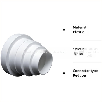 PVC ventilációs cső redukciós fej – műanyag, falon átmenő adapter, vastagított és hosszabbított kialakítás