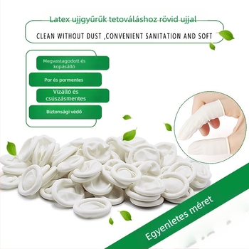 Egyszer használatos latex ujjvédők a szemöldök tetoválásához – kozmetikai szalon eszközök