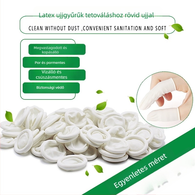Egyszer használatos latex ujjvédők a szemöldök tetoválásához – kozmetikai szalon eszközök