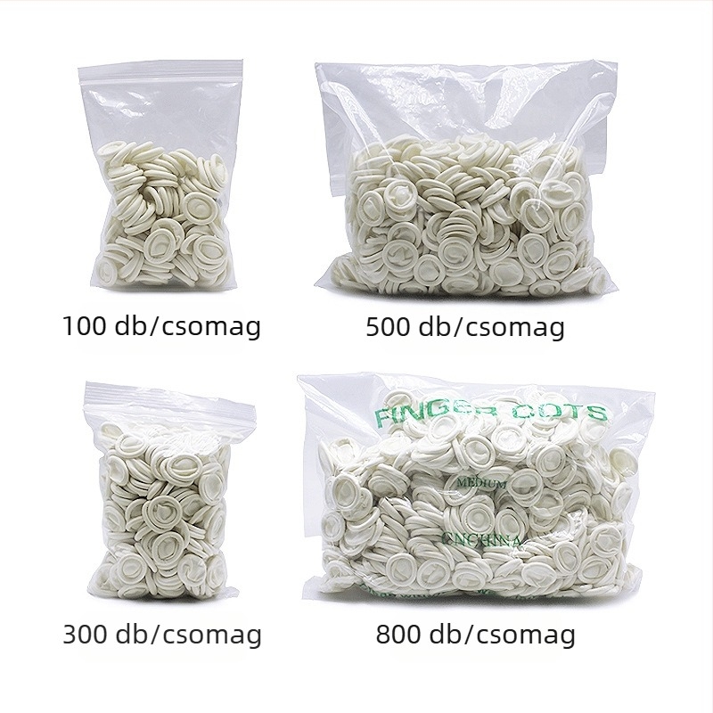 Egyszer használatos latex ujjvédők a szemöldök tetoválásához – kozmetikai szalon eszközök