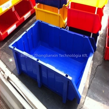 Függőleges alkatrész-doboz, műanyag, polírozott felület, fedél nélkül