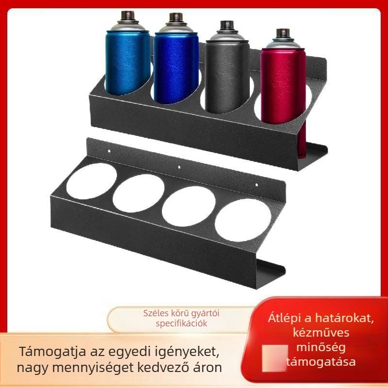 HS sokoldalú tároló konzol szénacélból, felfüggeszthető csavaros rögzítéssel, állítható garázszervező, 1 réteg, konyhai tároláshoz és virágtartó állványhoz