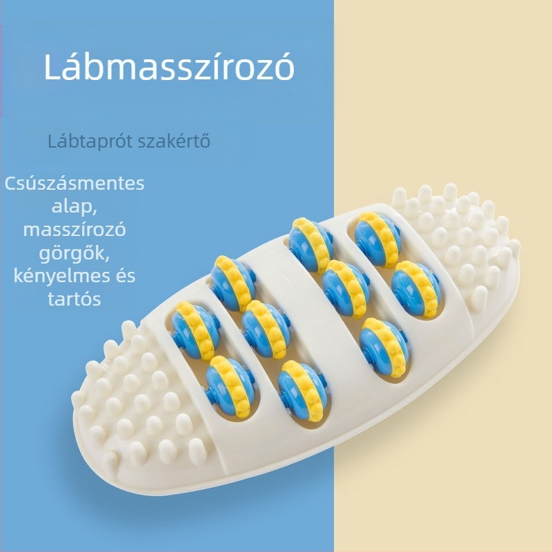 Lábmasszírozó — hordozható otthoni használatra, akupunktúrás pontmasszírozó egészségre és kondícióra, papírdobozos csomagolás