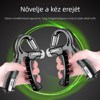 Kéz- és ujjak erőedző készlet, állítható csuklóellenállással, ujjrehabilitációs számlálóval